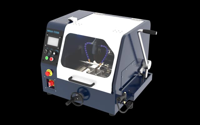 Abrasive cut-off machines for metallographic sectioning