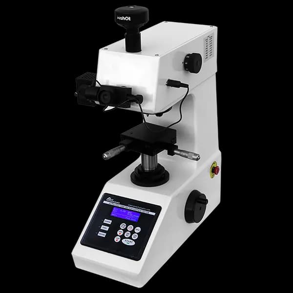 Microhardness tester for case depth measurements and hardness profiling